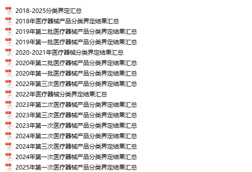 分类界定汇总